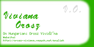 viviana orosz business card